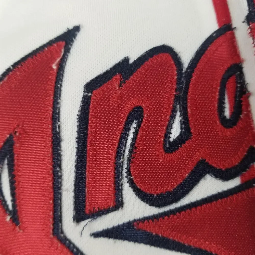 Cleveland Indians Jersey Youth Large White Home MLB Baseball Majestic‎ Diaz #2